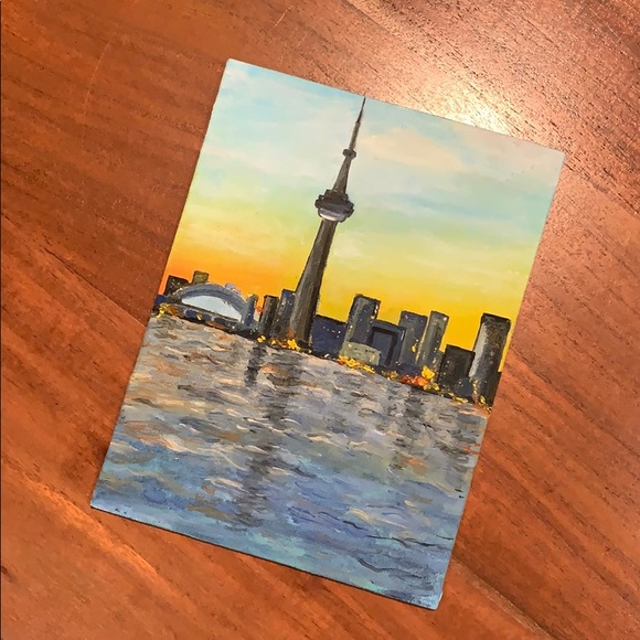 Other - Toronto cityscape oil on canvas board | 6x8 inches